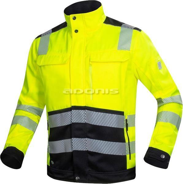 jacheta de lucru reflectorizanta signal galben-negru
