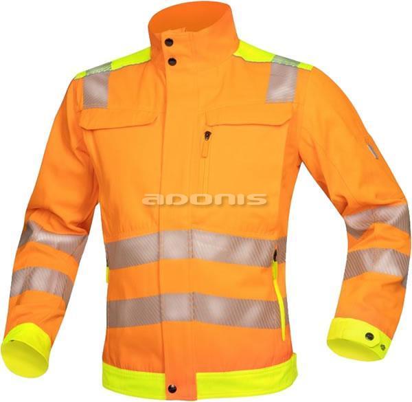 jacheta de lucru reflectorizanta signal portocaliu-galben