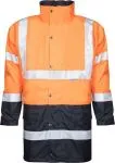 Geaca reflectorizanta impermeabila 4 in 1 HI-VIZ portocalie